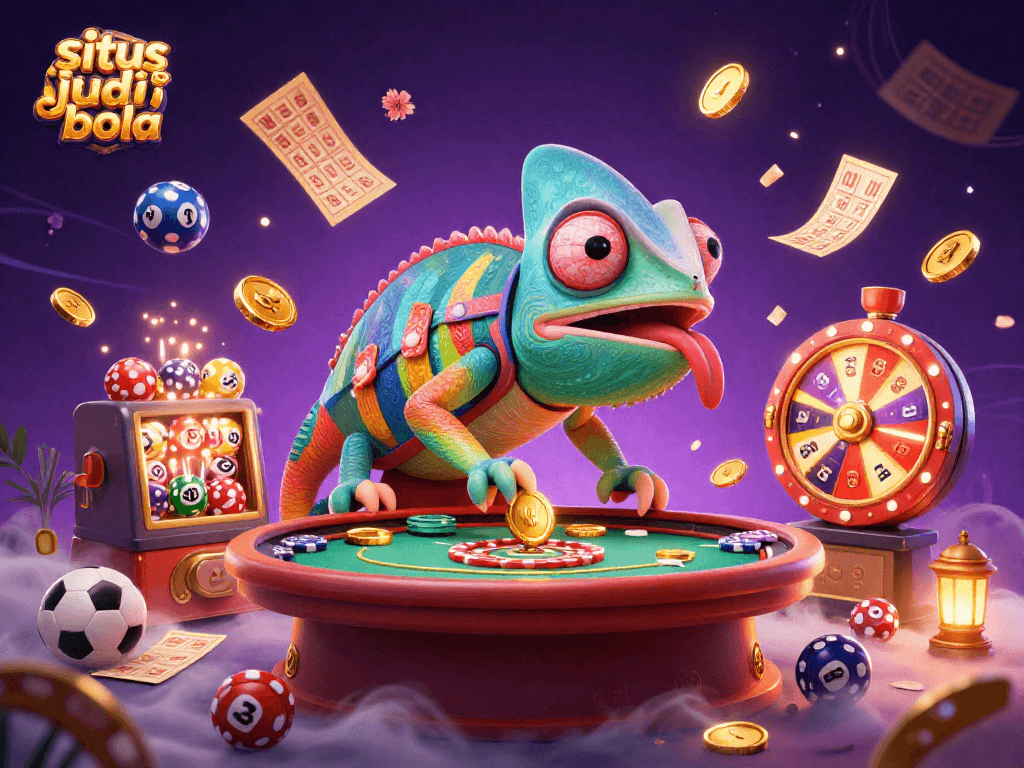 Experience situs judi bola excitement with our vibrant chameleon owner and dynamic sports betting elements in action.