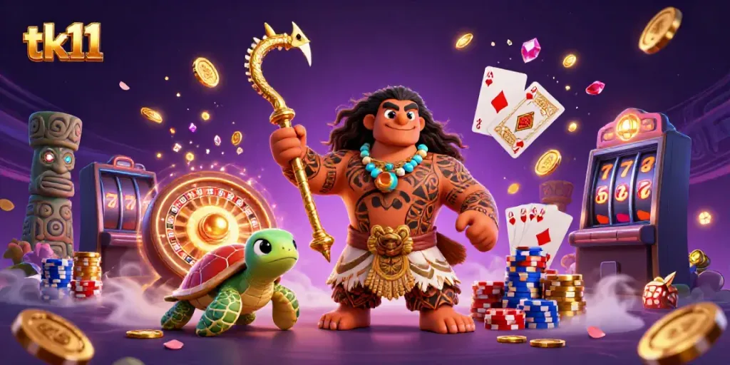Experience the thrill of tk11 with a vibrant scene of casino fun bursting with action and excitement.