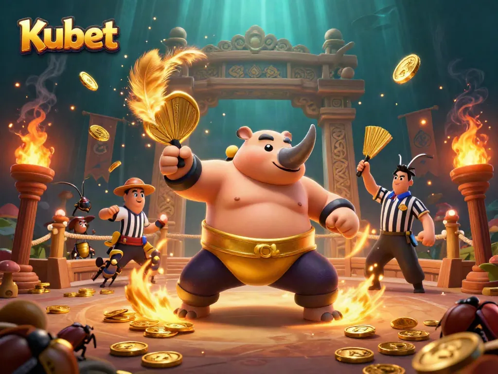 Kubet champions ignite excitement as they bask in a vibrant 3D casino showdown.