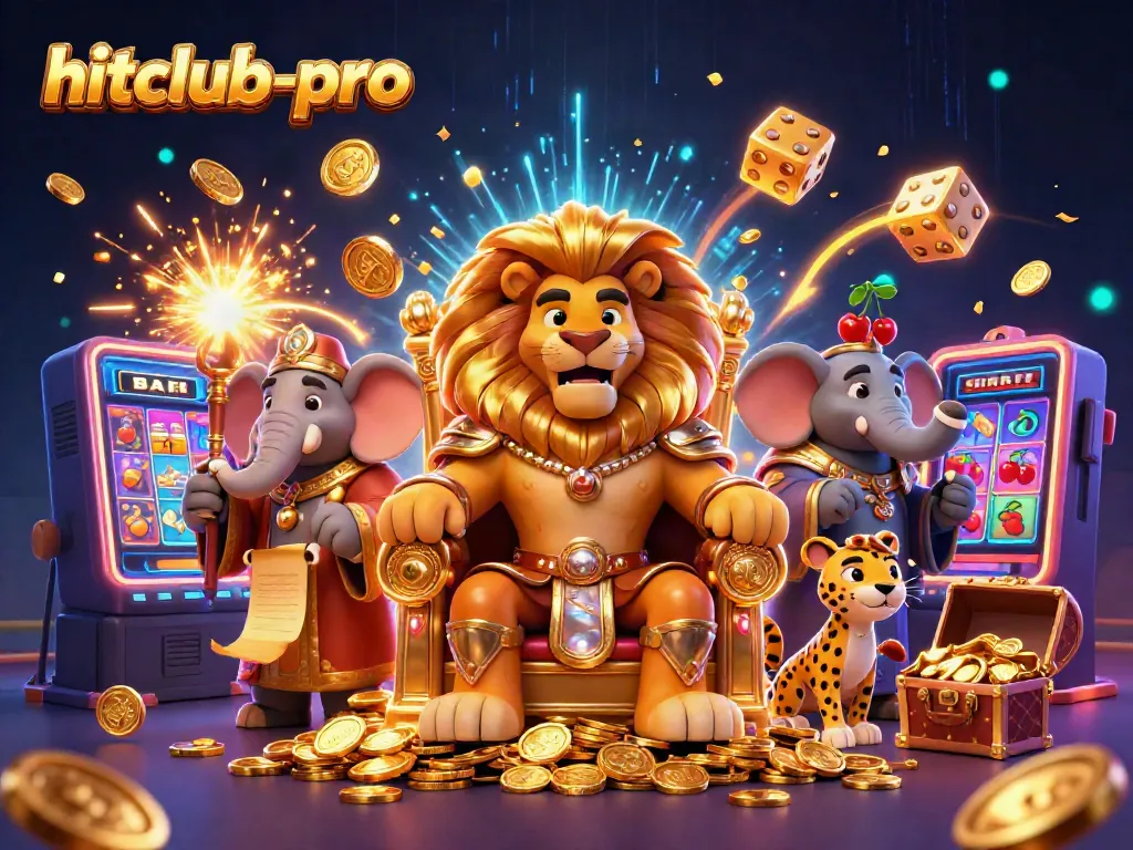 Experience jackpot excitement with hitclub-pro in this vivid casino art illustration