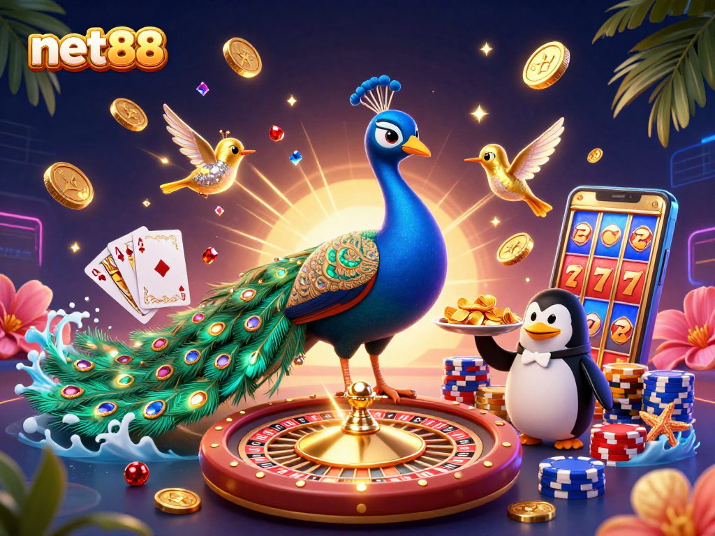 Experience thrilling moments at net88 with vibrant casino animations and characters.