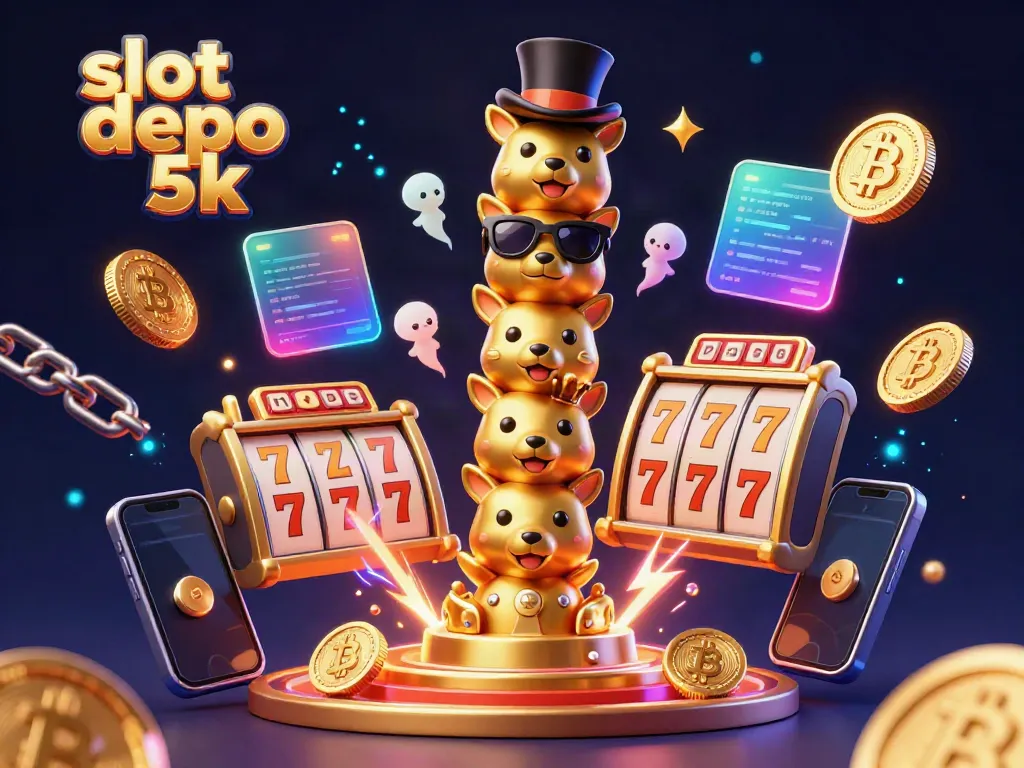 Engage in exciting slot games with slot depo 5k featuring colorful 3D characters and vibrant casino elements.