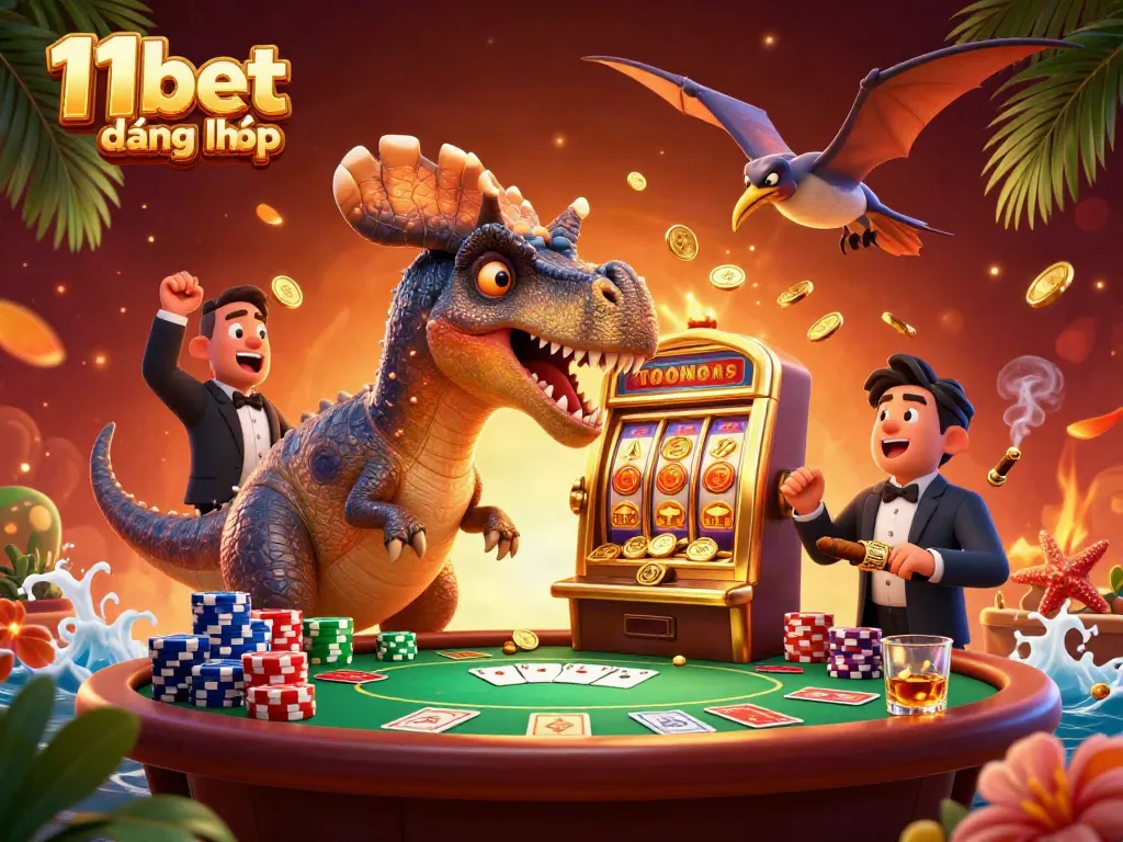 Experience the thrill of 11bet đăng nhập with themed characters in a casino adventure.