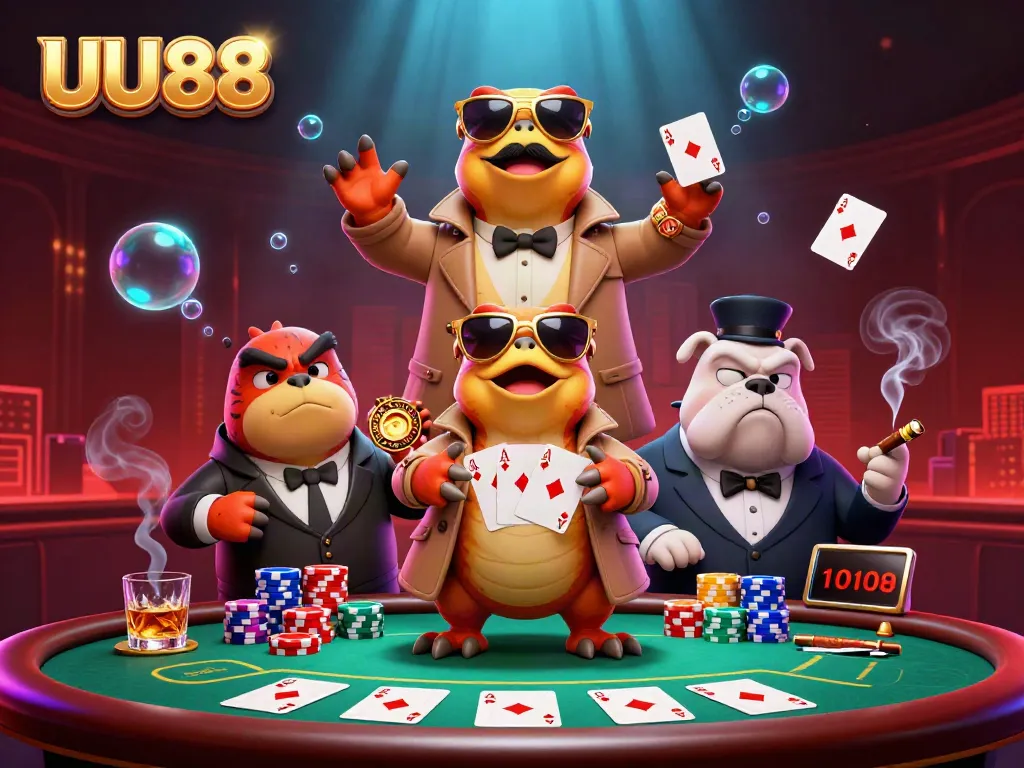 Bet on fun at UU88 with raptors disguised as a person entering a VIP casino!